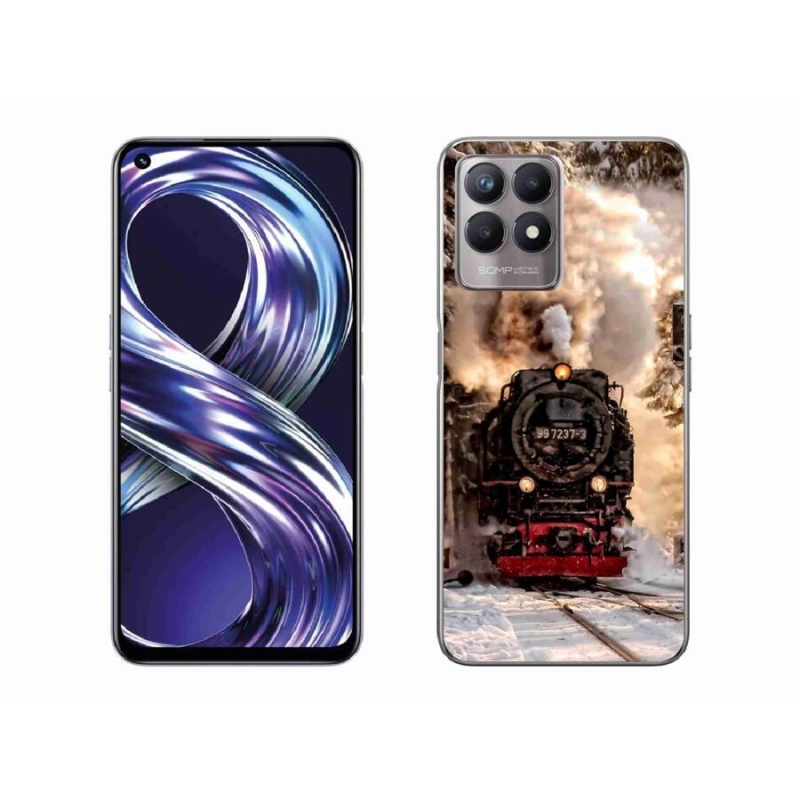 Gelový kryt mmCase na mobil Realme 8i - vlak