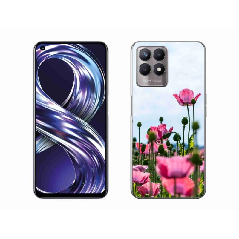 Gelový kryt mmCase na mobil Realme 8i - vlčí mák