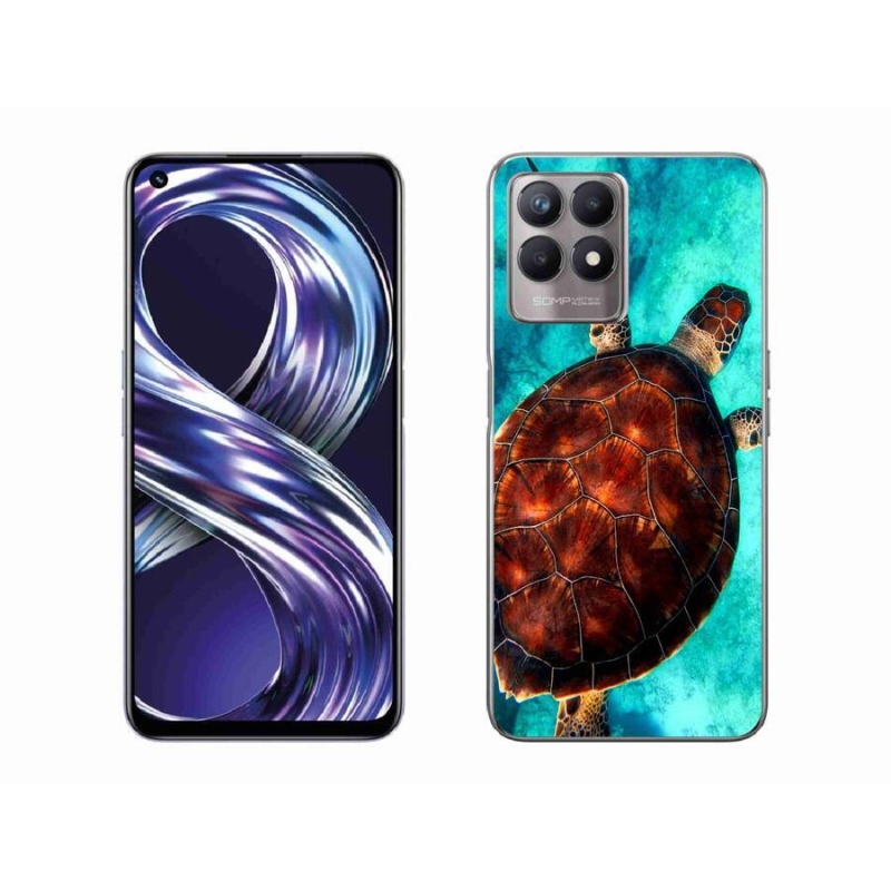 Gelový kryt mmCase na mobil Realme 8i - želva