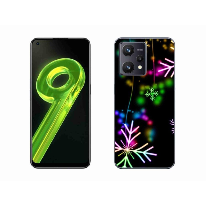 Gelový kryt mmCase na mobil Realme 9 4G - barevné vločky