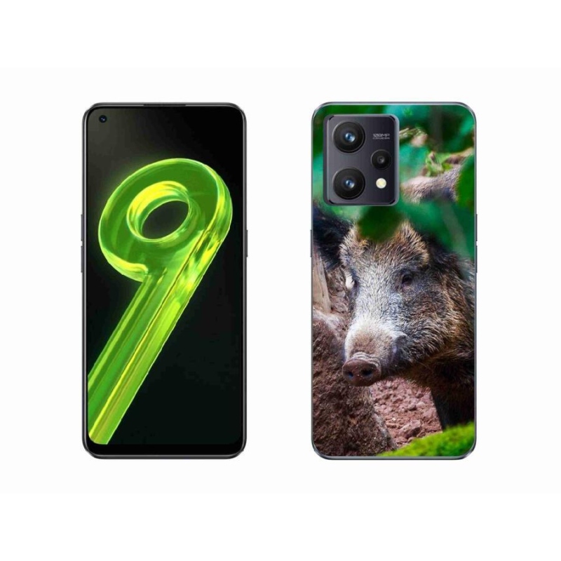 Gelový kryt mmCase na mobil Realme 9 4G - divoké prase
