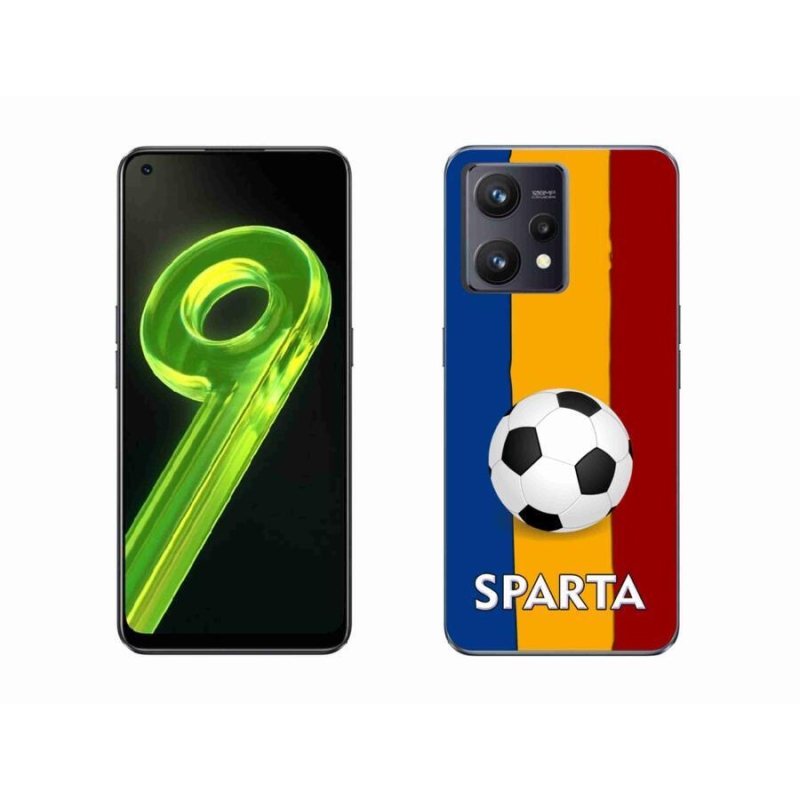 Gelový kryt mmCase na mobil Realme 9 4G - fotbal 1