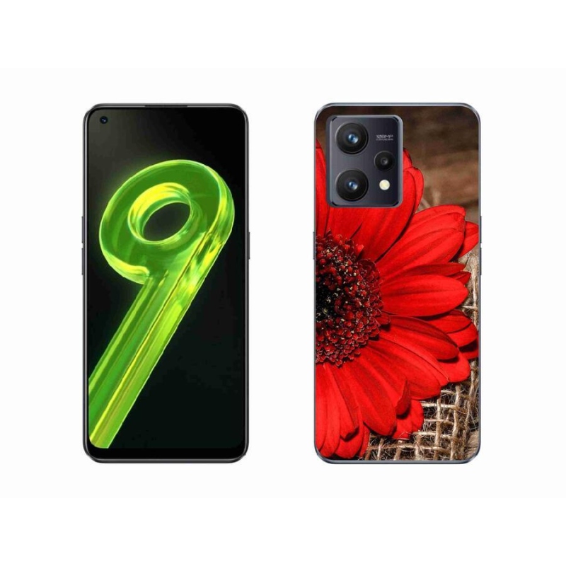 Gelový kryt mmCase na mobil Realme 9 4G - gerbera