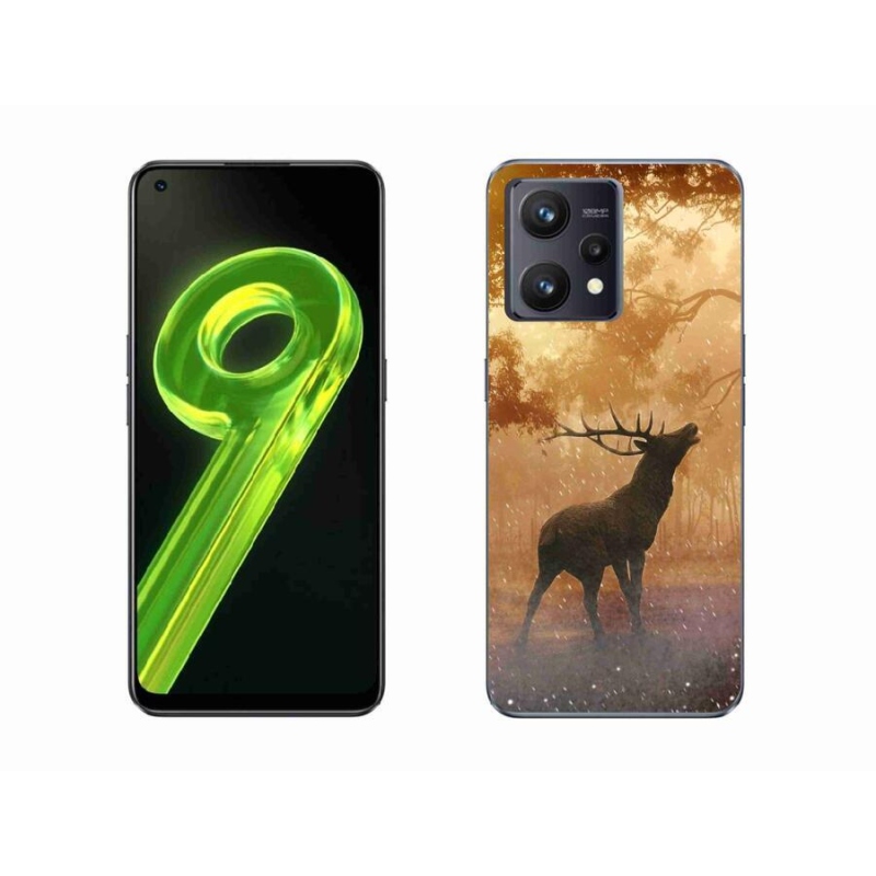 Gelový kryt mmCase na mobil Realme 9 4G - jelen v říji