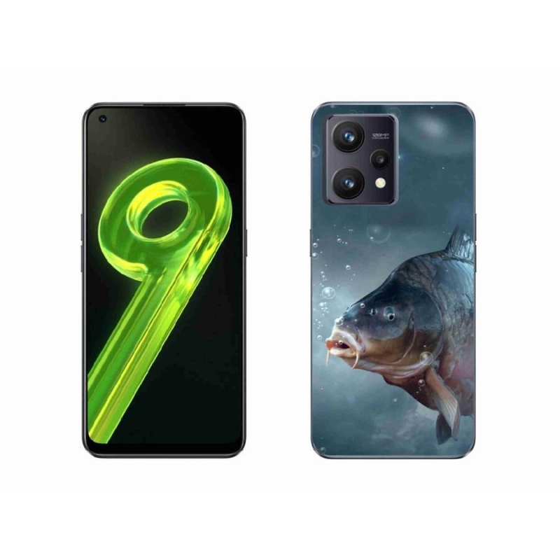 Gelový kryt mmCase na mobil Realme 9 4G - kapr a bublinky