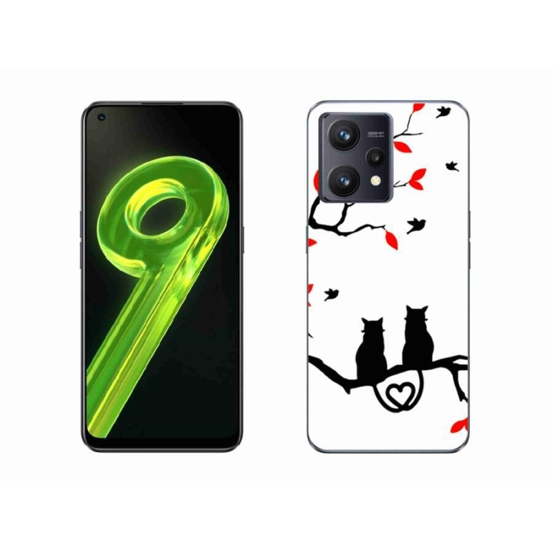Gelový kryt mmCase na mobil Realme 9 4G - kočičí láska