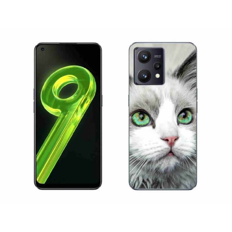 Gelový kryt mmCase na mobil Realme 9 4G - kočičí pohled