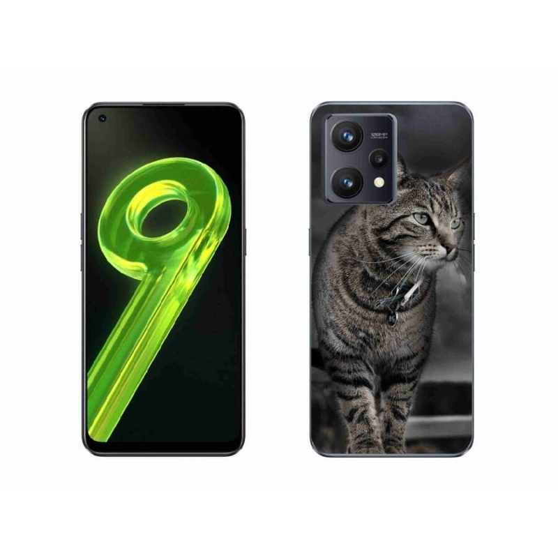 Gelový kryt mmCase na mobil Realme 9 4G - kočka