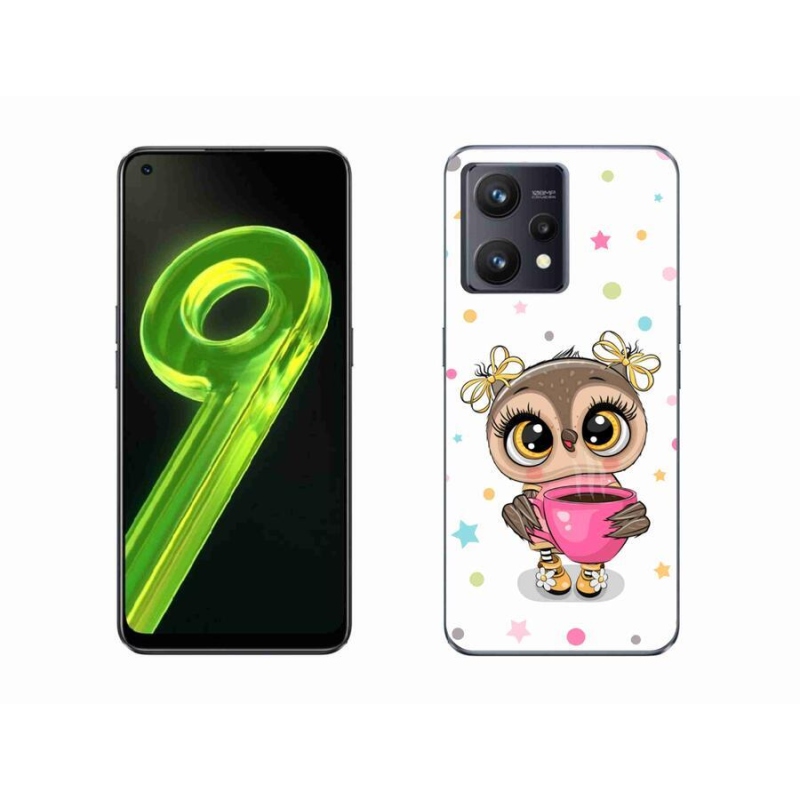 Gelový kryt mmCase na mobil Realme 9 4G - kreslená sovička