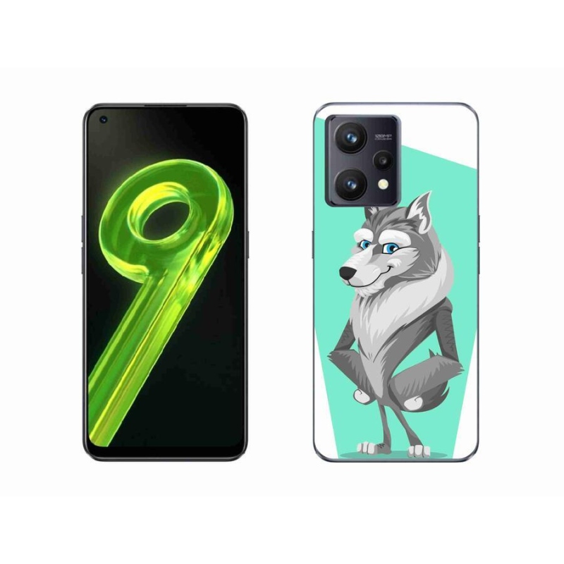 Gelový kryt mmCase na mobil Realme 9 4G - kreslený vlk