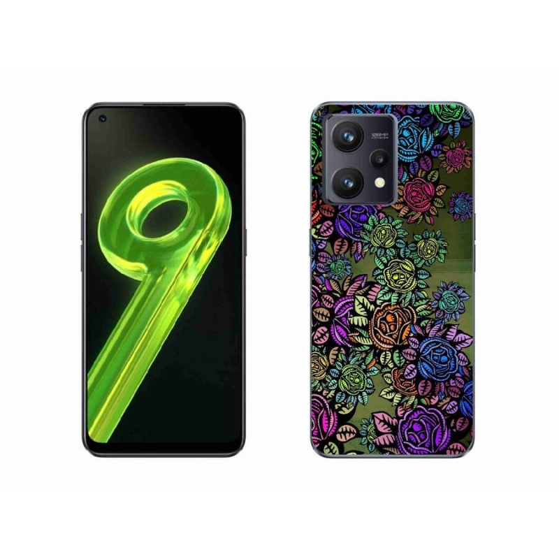 Gelový kryt mmCase na mobil Realme 9 4G - květiny 6