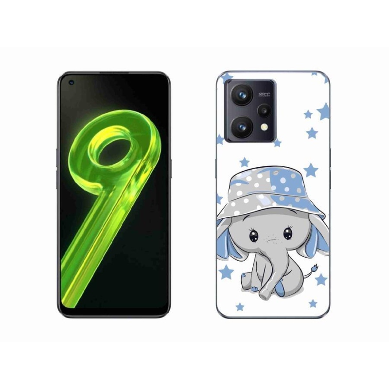 Gelový kryt mmCase na mobil Realme 9 4G - modrý slon