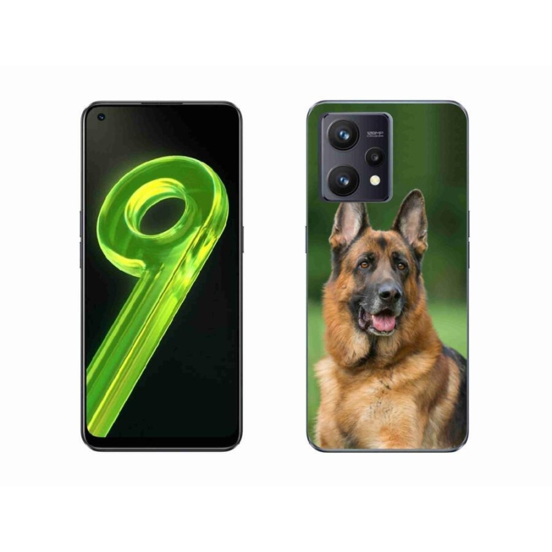 Gelový kryt mmCase na mobil Realme 9 4G - německý ovčák