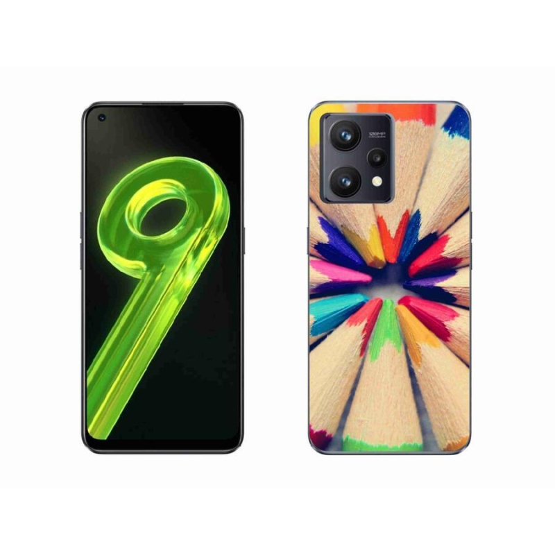 Gelový kryt mmCase na mobil Realme 9 4G - pastelky