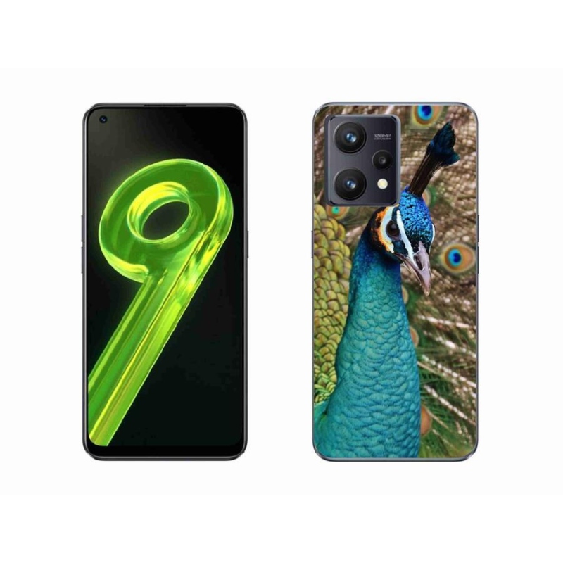 Gelový kryt mmCase na mobil Realme 9 4G - páv