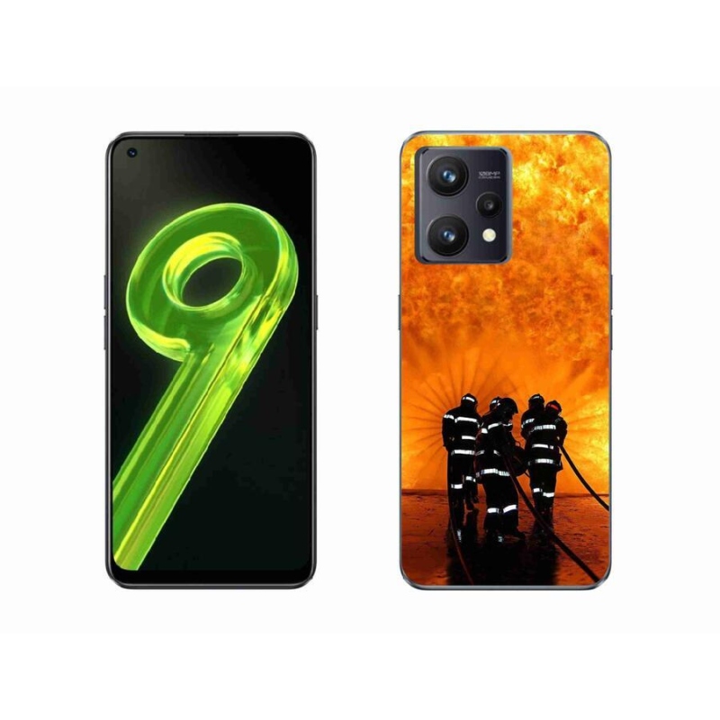 Gelový kryt mmCase na mobil Realme 9 4G - požár