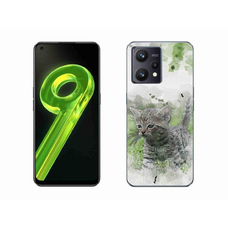 Gelový kryt mmCase na mobil Realme 9 4G - roztomilé kotě 1