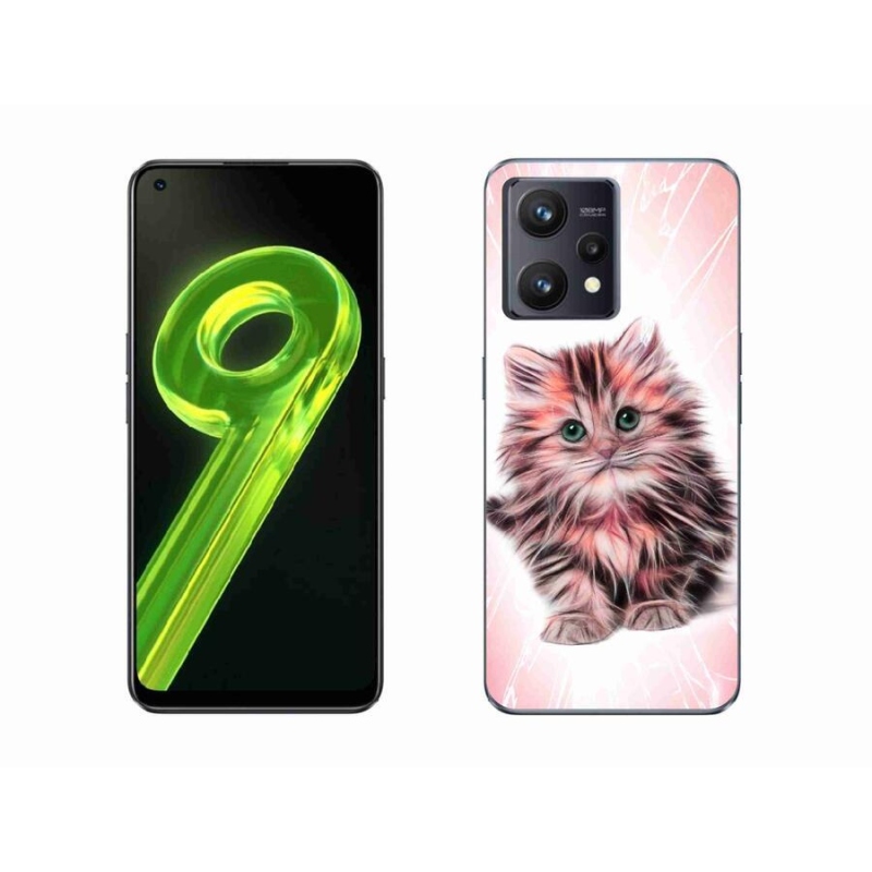 Gelový kryt mmCase na mobil Realme 9 4G - roztomilé kotě
