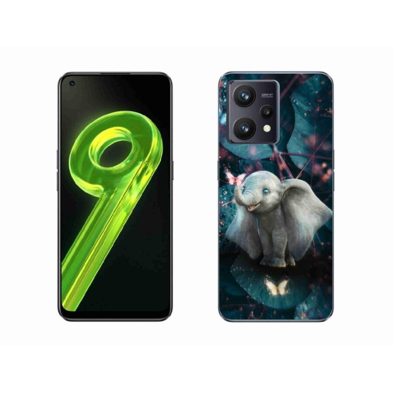 Gelový kryt mmCase na mobil Realme 9 4G - roztomilý slon