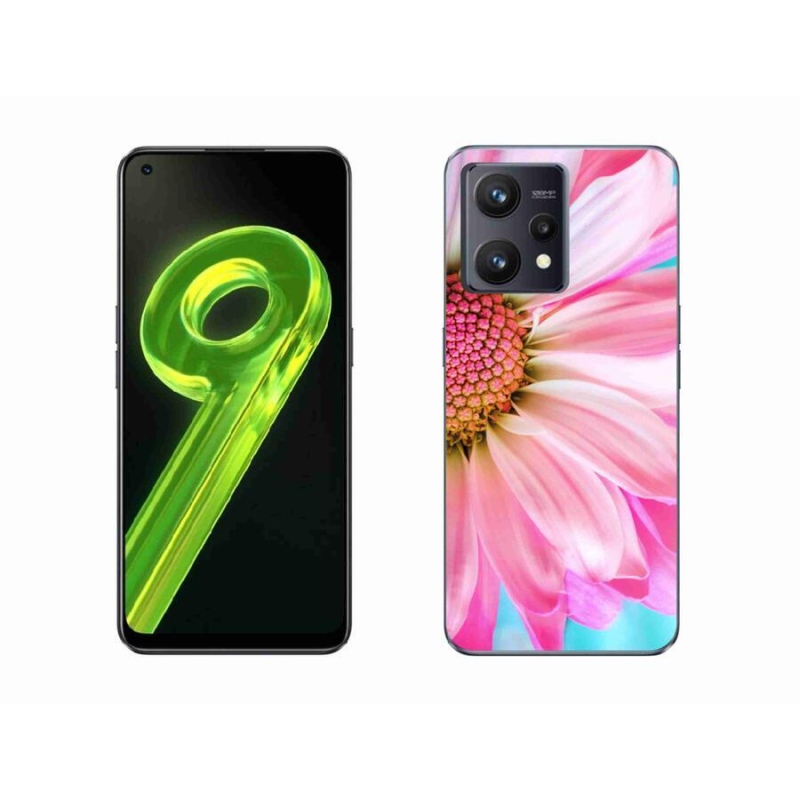 Gelový kryt mmCase na mobil Realme 9 4G - růžová květina