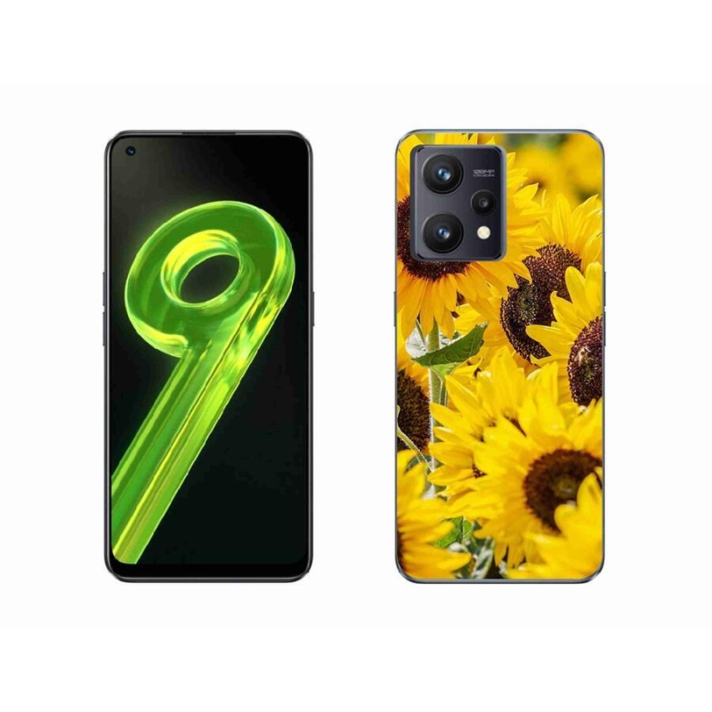 Gelový kryt mmCase na mobil Realme 9 4G - slunečnice
