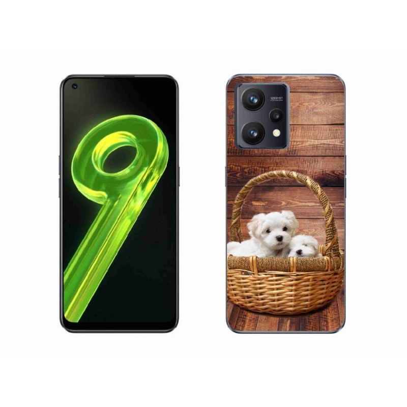 Gelový kryt mmCase na mobil Realme 9 4G - štěňátka
