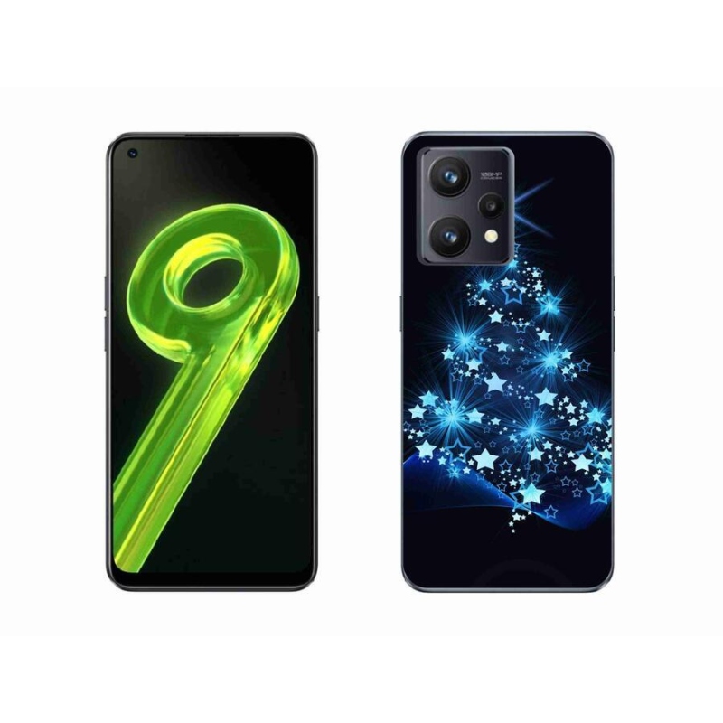 Gelový kryt mmCase na mobil Realme 9 4G - vánoční stromek