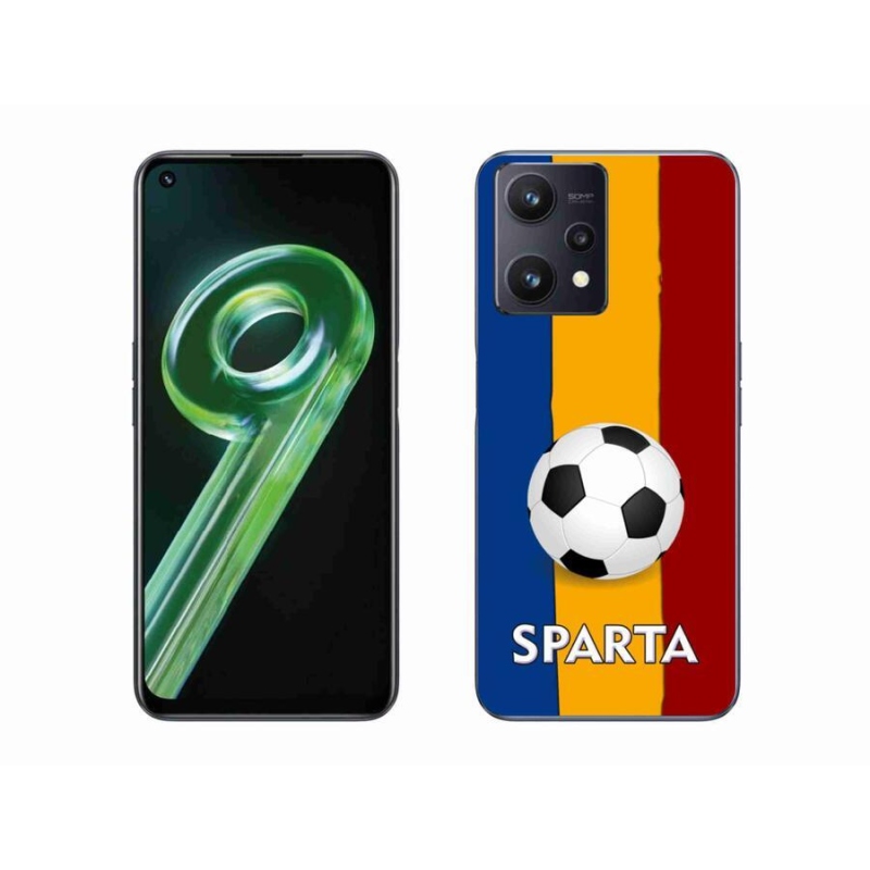 Gelový kryt mmCase na mobil Realme 9 5G - fotbal 1