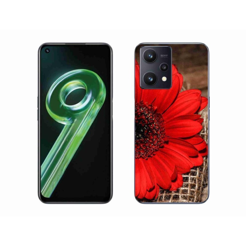 Gelový kryt mmCase na mobil Realme 9 5G - gerbera