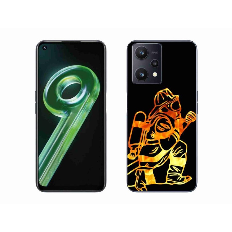 Gelový kryt mmCase na mobil Realme 9 5G - hasič 1