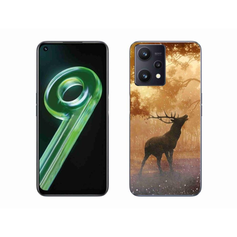 Gelový kryt mmCase na mobil Realme 9 5G - jelen v říji