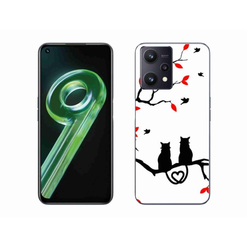 Gelový kryt mmCase na mobil Realme 9 5G - kočičí láska