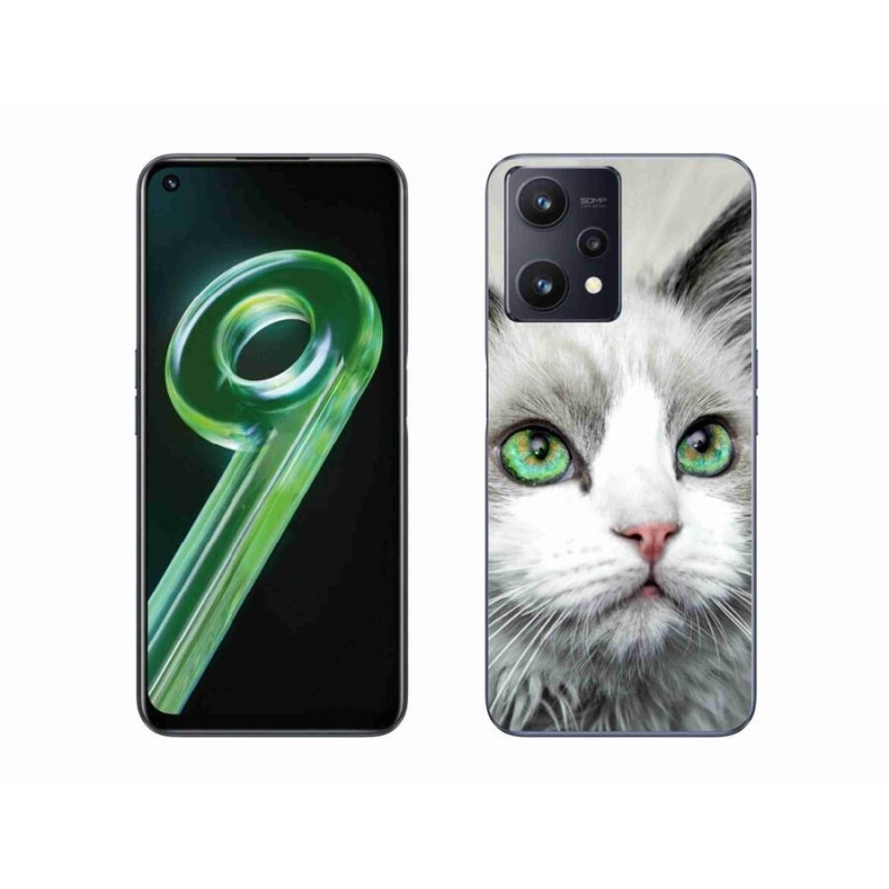 Gelový kryt mmCase na mobil Realme 9 5G - kočičí pohled