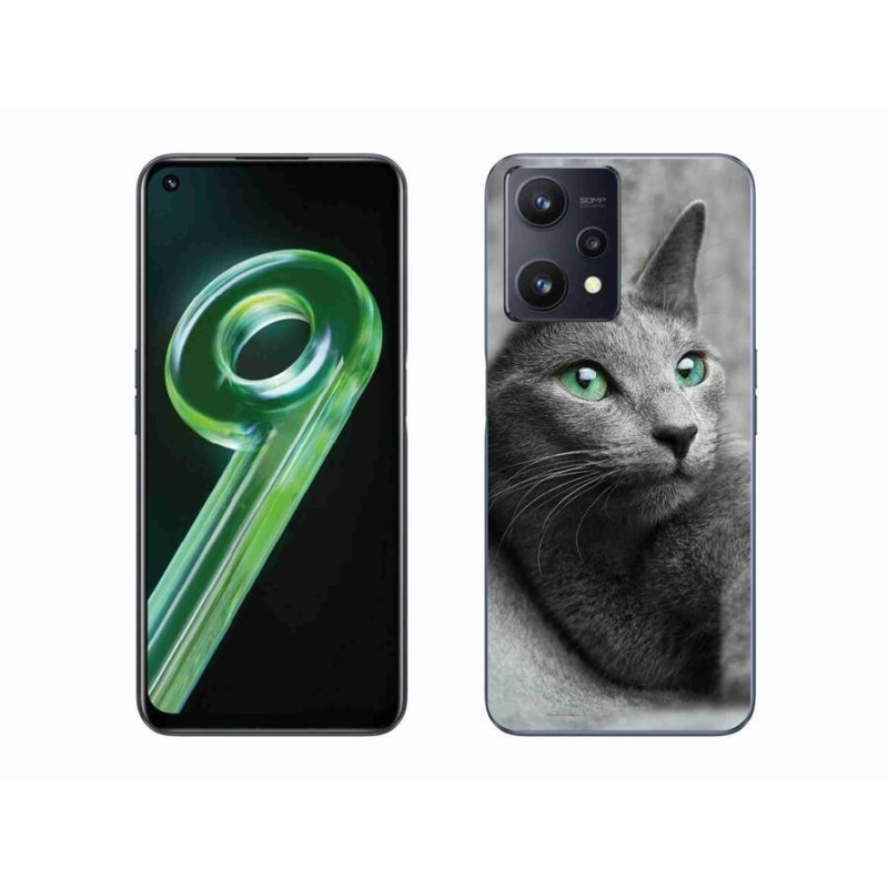 Gelový kryt mmCase na mobil Realme 9 5G - kočka 2