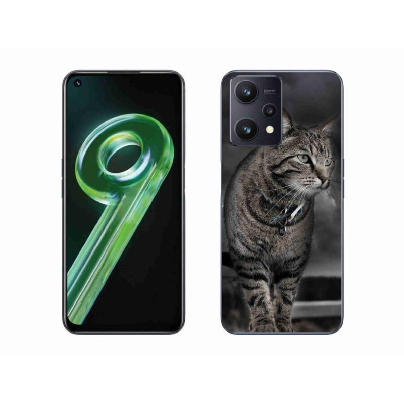 Gelový kryt mmCase na mobil Realme 9 5G - kočka