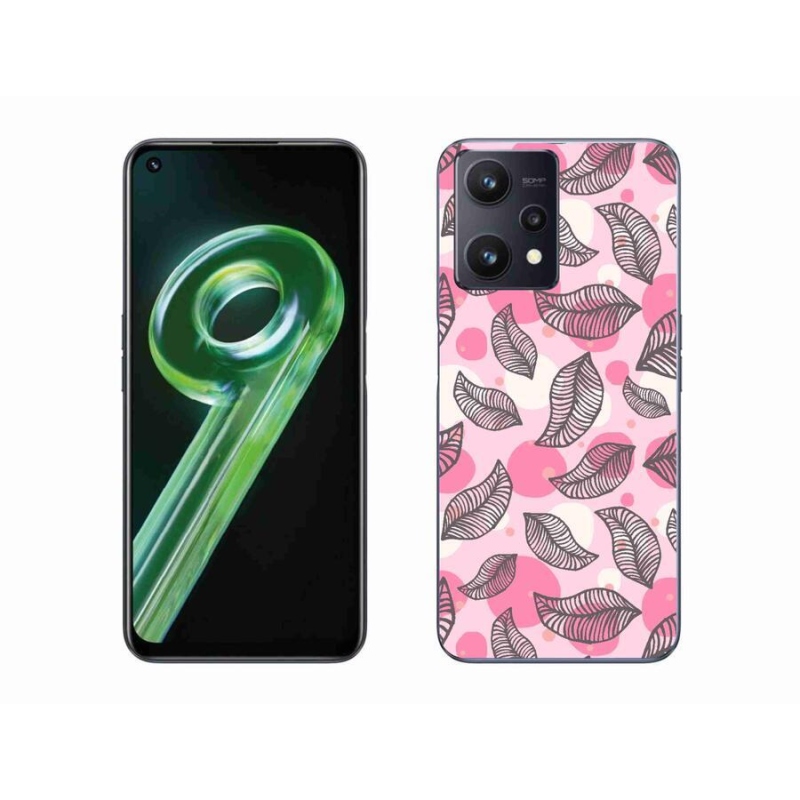 Gelový kryt mmCase na mobil Realme 9 5G - kreslené padající listy