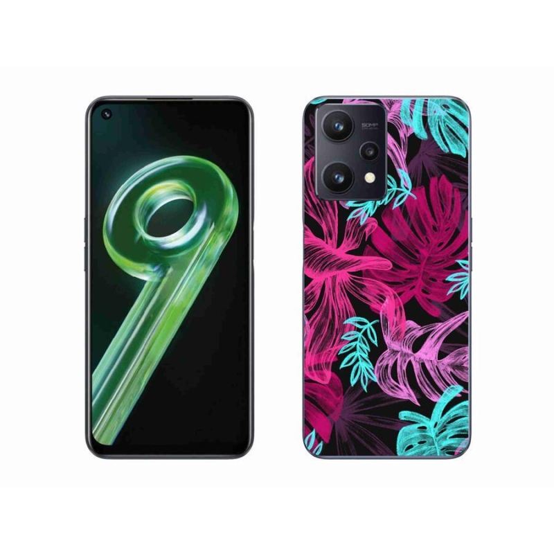 Gelový kryt mmCase na mobil Realme 9 5G - květiny 1