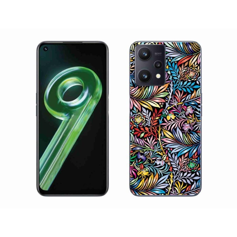 Gelový kryt mmCase na mobil Realme 9 5G - květiny 5