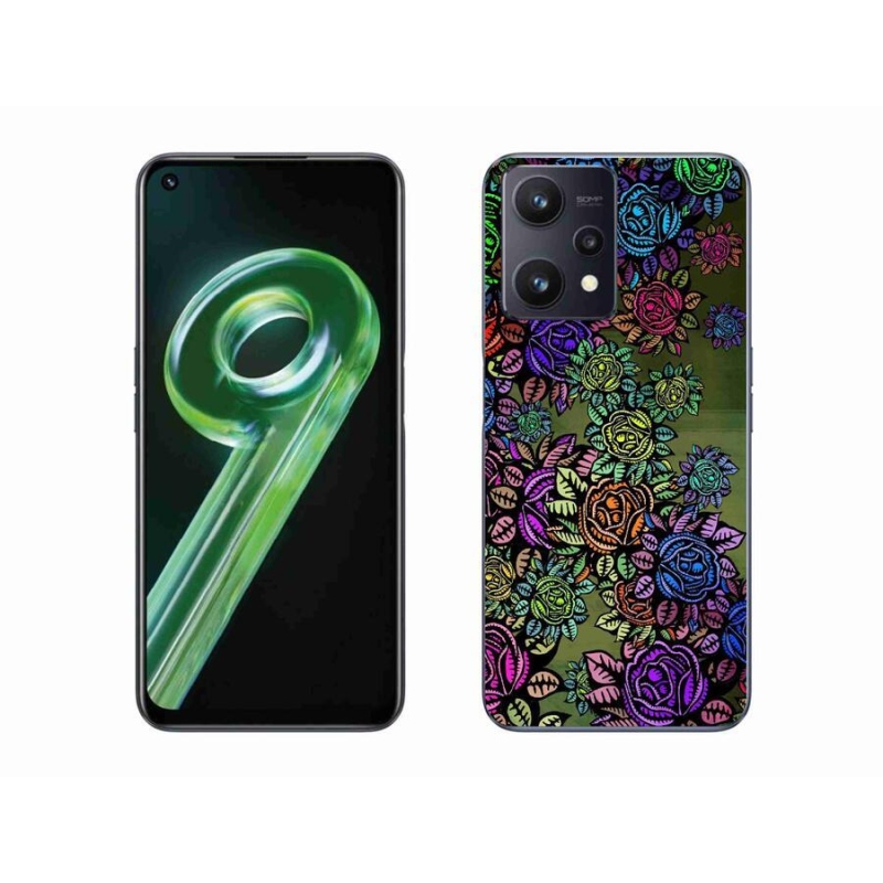 Gelový kryt mmCase na mobil Realme 9 5G - květiny 6
