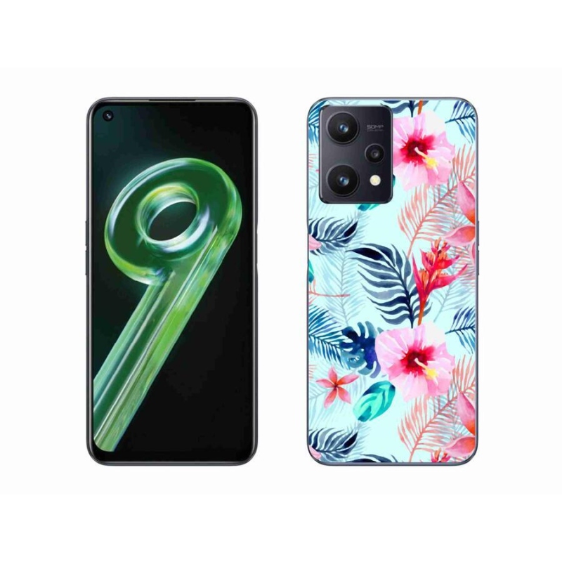 Gelový kryt mmCase na mobil Realme 9 5G - květiny