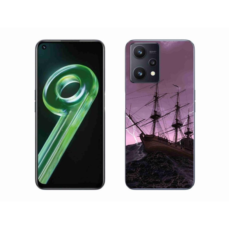 Gelový kryt mmCase na mobil Realme 9 5G - loď v bouři
