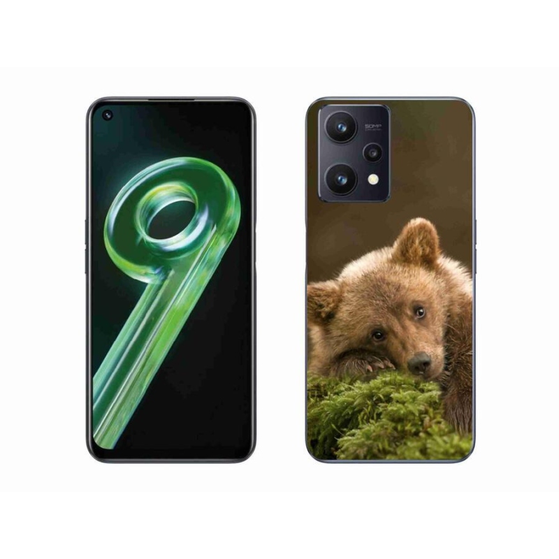 Gelový kryt mmCase na mobil Realme 9 5G - medvěd