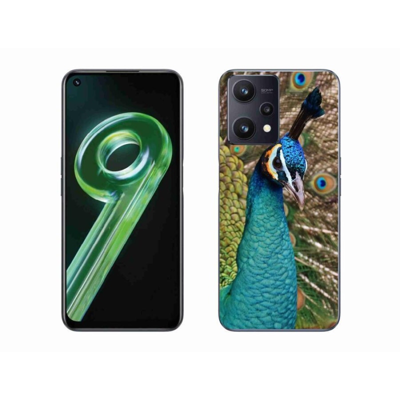 Gelový kryt mmCase na mobil Realme 9 5G - páv