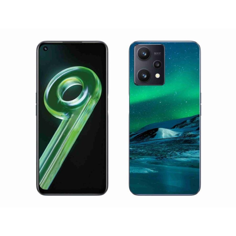 Gelový kryt mmCase na mobil Realme 9 5G - polární záře
