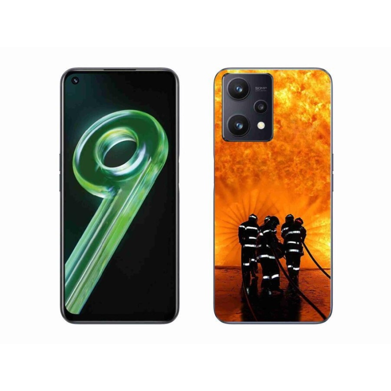 Gelový kryt mmCase na mobil Realme 9 5G - požár
