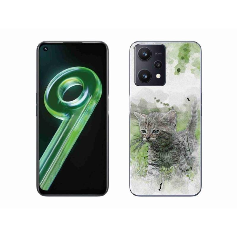 Gelový kryt mmCase na mobil Realme 9 5G - roztomilé kotě 1