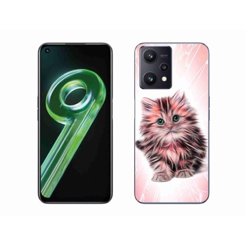 Gelový kryt mmCase na mobil Realme 9 5G - roztomilé kotě
