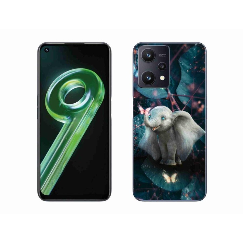 Gelový kryt mmCase na mobil Realme 9 5G - roztomilý slon