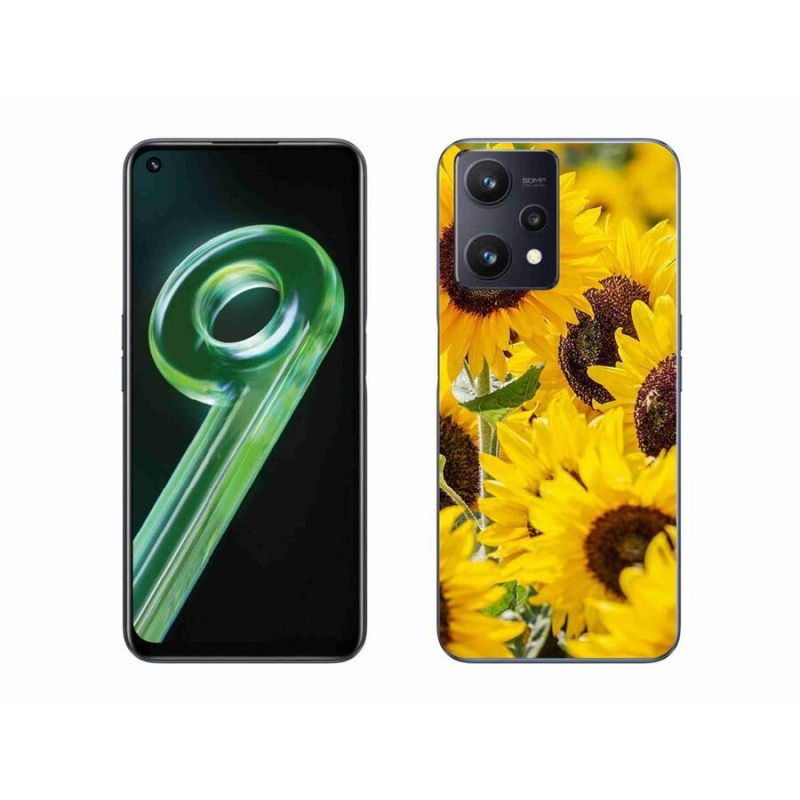 Gelový kryt mmCase na mobil Realme 9 5G - slunečnice