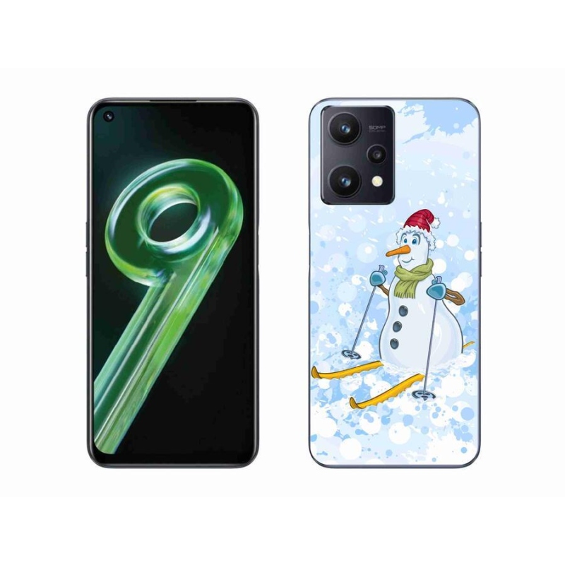 Gelový kryt mmCase na mobil Realme 9 5G - sněhulák